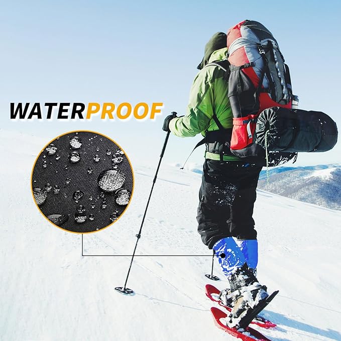 Leg Gaiters 100% Waterproof Adjustable Shoe Snow Boot Guard Gators for Hiking Shoe Cover Hunting Snowshoeing Climbing Walking for Women Men