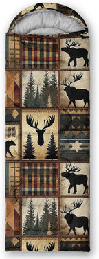 AILONEN Outer Space Astronaut Camping Sleeping Bags,Lightweight & Waterproof,3 Season Warm & Cool Weather,Cartoon Sleeping Bags for Kids,Boys Girls Travelling,Outdoors