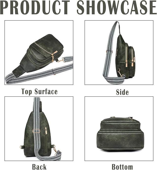 Cross Body Bags for Woman Men Sling Bag Chest Bag with Adjustable Strap Crossbody Handbags Women's Crossbody Bags