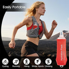 WILDREEDS 500ml Soft Flask, TPU Collapsible Soft Water Bottle for Hydration Pack, Running Vest, Folding Water Bottle for Hiking Cycling Climbing-1Pcs, Red