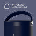 Hydrapeak 18oz Stainless Steel Vacuum Insulated Food Jar Kids for Hot and Cold Food, Wide Mouth Leak-Proof Soup Adults, 10 Hours 16 (Navy) (HP-Foodie18)