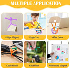 10Pcs Magnetic Travel Toys, Magnets Men for Kids, Cute Magnetic People Airplane Car Toddler Travel Essential, Fridge Magnets Sensory Fidget Toys for Adults Kids