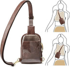 INICAT Sling Bag for Women Touchscreen Small Crossbody Cell Phone Purse Fanny Pack