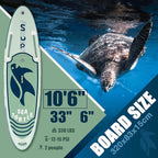 FunWater Inflatable Stand Up Paddle Board with Premium SUP Paddleboard Accessories, Anti-Slip EVA Deck, 11'/10'6'' Paddle Boards for Adults & Youth of All Skill Levels
