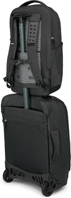 Osprey Ozone Laptop Backpack with Ventilated AirScape™ Backpanel - Lightweight Travel Backpack with 16” Laptop Sleeve - Carry-On Compatible Travel Bag for Men and Women, Black