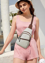 Sling Bag Crossbody Bags for Women Small Cross Body Bag Fanny Packs Chest Sling Purse for Daily Travel Leisure Sport