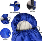 Camping Sleeping Bag for Adults, 3-4 Season Warm & Cold Weather Waterproof Envelope Sleeping Bags for for Backpacking Hiking Travel Outdoors, Adult All Weather Sleeping Bag with 1.5/2/3/4/5lbs Filling