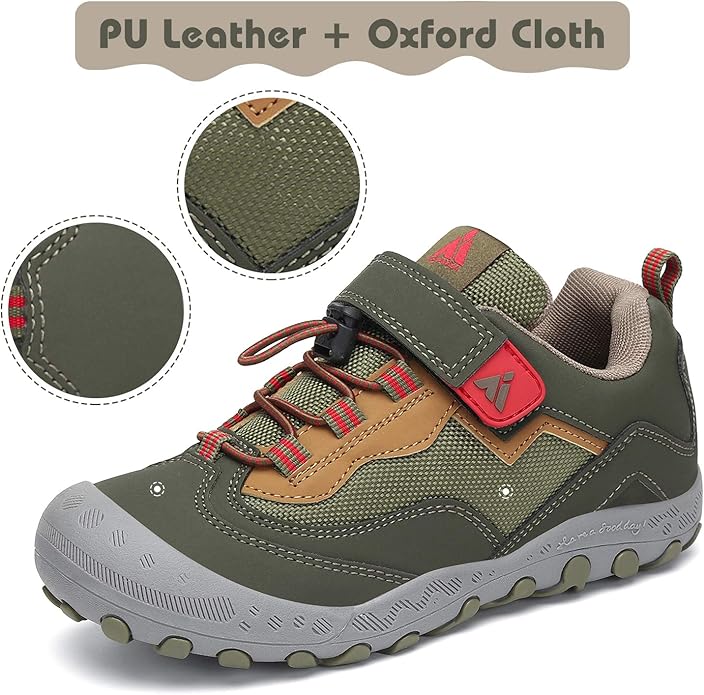 Mishansha Boy's Girl's Hiking Shoes Low Top Sneakers Outdoor Trekking Walking Climbing Running Shoes