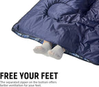 Camping Sleeping Bag for Adults, 3-4 Season Warm & Cold Weather Waterproof Envelope Sleeping Bags for for Backpacking Hiking Travel Outdoors, Adult All Weather Sleeping Bag with 1.5/2/3/4/5lbs Filling