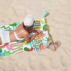 Dock & Bay Beach Towel - Quick Dry, Sand Free - Compact, Lightweight - 100% Recycled - Includes Bag - Havana Cabana - Set of 4 - Large (160x90cm, 63x35)