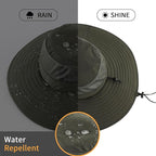 Home Prefer UPF50+ Mens Sun Hat Wide Brim Fishing Hat Foldable Large Brim UV Protection Sun Hat for Men Women Beach Gardening