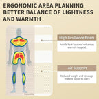 Naturehike 2.56’’ Thick Self Inflating Sleeping Pad for Camping with Foam, Inflatable Twin Size Camping Mattress for Outdoors, Car, Home, ISPO Award Winning Processes