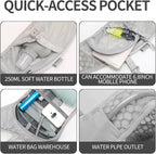 Hydration Pack Backpack, Lightweight Water Backpack with 2L Leakproof Hydration Bladder Daypack for Men Women,Running Hydration Vest for Outdoor Trail