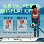 FunWater Inflatable Stand Up Paddle Board with Premium SUP Paddleboard Accessories, Anti-Slip EVA Deck, 11'/10'6'' Paddle Boards for Adults & Youth of All Skill Levels