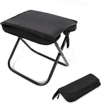 Pocket Chair, Black Portable Stool, Purse Chair, Lightweight and Foldable, High Load-Bearing Capacity, with A Handbag, Suitable for Traveling, Camping and Mountain Climbing