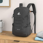 Bseash 40L Waterproof Hiking Backpack with Rain Cover, Outdoor Sport Travel Bag Daypack for Camping Climbing Skiing Cycling (Black)