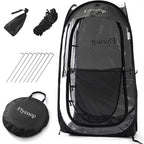 Sports Tent: Flycoop Portable Weather Pop Up Pod 1 Person to Provide Shelter from Wind Rain and Cold Weather Shelter for Outdoor Activities, Sports Events, Camping and Hiking