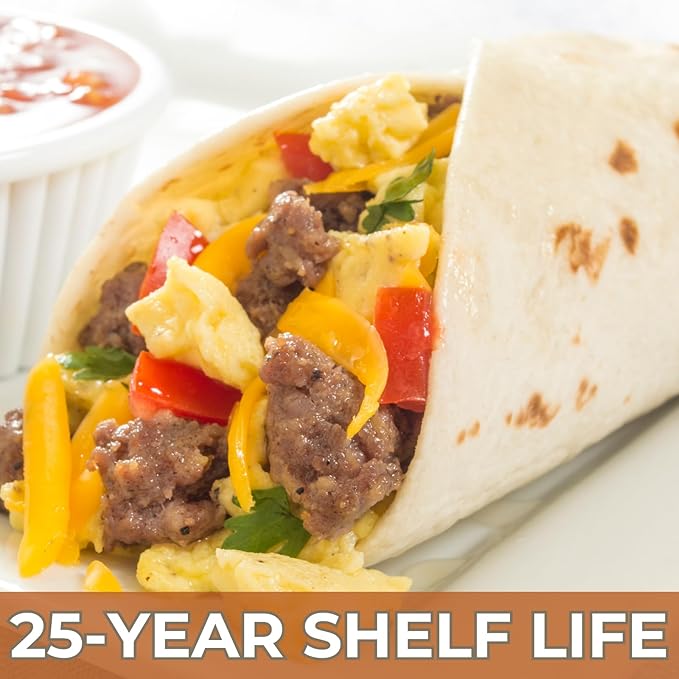 Nutristore Freeze Dried Sausage Crumbles | Survival Emergency Food Supply, Meal Prep, Camping | Made in USA | 25 Year Shelf Life | #10 Can, 29.6 oz