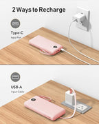 VEEKTOMX Portable Charger Built-in Cables, 20000mAh Power Bank for iPhone, Fast Charge USB C Battery Pack Travel Essentials Powerbank Compatible with iPhone 17/16/15/14, Samsung S25/24, Android, etc