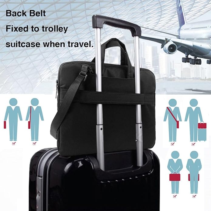 Laptop Bag Case Colorful Sugar Skull Flower Computer Messenger Shoulder Bag Laptop Sleeve Briefcase