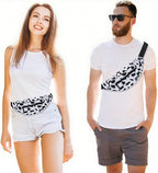 MAXTOP Large Crossbody Fanny Pack with 4-Zipper Pockets,Gifts for Enjoy Sports Festival Workout Traveling Running Casual Hands-Free Wallets Waist Pack Phone Bag Carrying All Phones