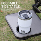 TIMBER RIDGE Oversized Zero Gravity Chair, 33In Wide XXL Zero Gravity Reclining Chair with Side Table, Full Padded Lounge Chair for Outdoor Camping Patio Lawn, Heavy Duty Supports 500lbs, Grey-2 Pack