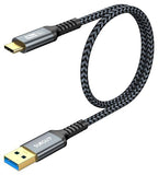 SUNGUY 10Gbps Android Auto USB C Cable, 1.5FT 3A USB 3.1 Gen 2 Fast Charge & Data Transfer USB C CarPlay Cable, Compatible with iPhone 15/15 Pro Max, Samsung T7, Galaxy S23 S22 Ultra Note 20, SSD