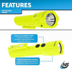 Nightstick XPP-5422GM Intrinsically Safe Dual-Light Flashlight w/Magnets-3 AA (not Included) -Green-UL913, Multicolor