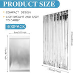 Macarrie Emergency Blanket Bulk Survival Thermal Silver Foil Reflective Blankets Pack for Cold Outdoors Camping Hiking First Aid Shelter Space Emergency Supplies Set