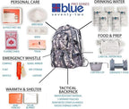 Blue Coolers Blue Seventy-Two - Pro Series - Camo Deluxe | 72 Hour Emergency Backpack Survival Kit for 1 Person | Survival Kit for Wildfires, Earthquakes, Tornado, Hurricane, and Other Emergencies