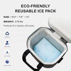 Portable Soft Cooler 12 Cans, IP68 Tizip Leak-Proof Zipper for Camping, Fishing, Beach, Outdoors Insulated Ice Chest with Reusable Ice Pack