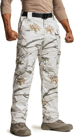 CQR Men's Flex Ripstop Tactical Pants, Water Resistant Stretch Cargo Pants, Lightweight EDC Hiking Work Pants