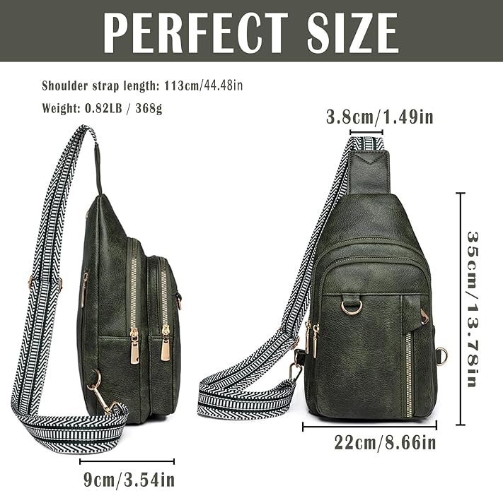 Cross Body Bags for Woman Men Sling Bag Chest Bag with Adjustable Strap Crossbody Handbags Women's Crossbody Bags