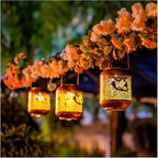 Hummingbird Solar Lanterns Outdoor Waterproof Hanging Solar Lights Hummingbird Gifts for Women/Men Metal Decorative LED Hummingbird Lanterns for Garden Decor,Patio,Lawn,Pathway,Yard