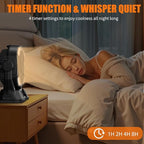 Portable Misting Fan 42800mAH Rechargeable with Remote Control, 6L Bucket Camping Fan with LED Lights & Stepless Speed Control & Cooling Mist, Portable Handle & Rotate Hook, Timer Function