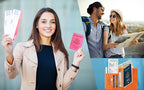 Passport Holder Cover Wallet Travel Essentials RFID Blocking Leather Card Case International Must Haves Travel Accessories for Women Men(113#Brown)