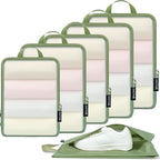 BAGAIL 6 Set Ultralight Compression Packing Cubes Packing Organizer for Travel Accessories Luggage Suitcase Backpack