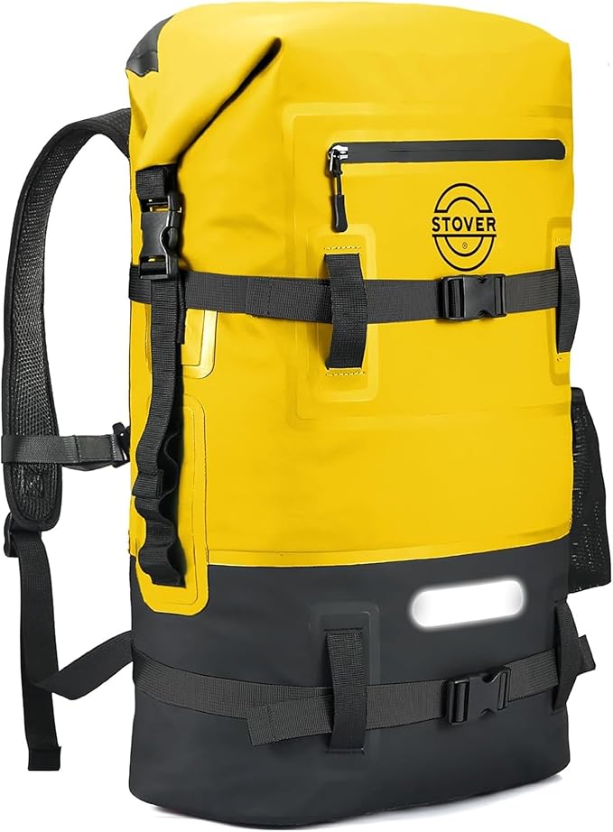 STOVER 5/10/25/30/40/55L Waterproof Backpack- Floating Dry Bag for Kayaking, Travel, Beach, Hiking, & Camping, Men/Women