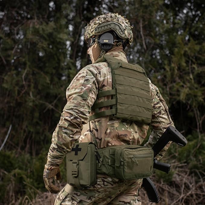 PETAC GEAR Tactical Rip Away Medical IFAK Pouch Tear Off First Aid EDC Pouches Molle & Belt Outdoor Emergency Survival Bag