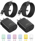 Type C Charger Fast Charging for iPhone 17 16 15,10FT USB C Samsung Chargers Block 25W Super Fast Chargers for Samsung Galaxy S25/S24 S23 S22 /iPhone Air/17/17 Pro Max/iPhone 16/16 Pro Max/15 Pro Max