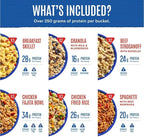 Mountain House Expedition Meal Assortment Bucket Freeze Dried Backpacking & Camping Food 30 Servings