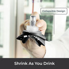 Soft Flask - Shrink As You Drink Soft Water Bottle for Hydration Pack - Folding Water Bottle Ideal for Running, Hiking, Cycling, Climbing & Rigorous Activity