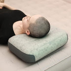 Inflatable Camping Pillow Ultralight Down Fill Inflatable Pillow for Neck Lumbar Support Compressible Compact Travel Pillow for Camping, Hiking, Backpacking, Office M