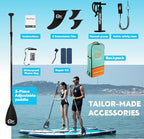 InnoExpo Inflatable Stand Up Paddle Boards with Premium Accessories, Wide Stable SUP Paddle Board Design, Non-Slip Comfort Deck for Youth & Adults