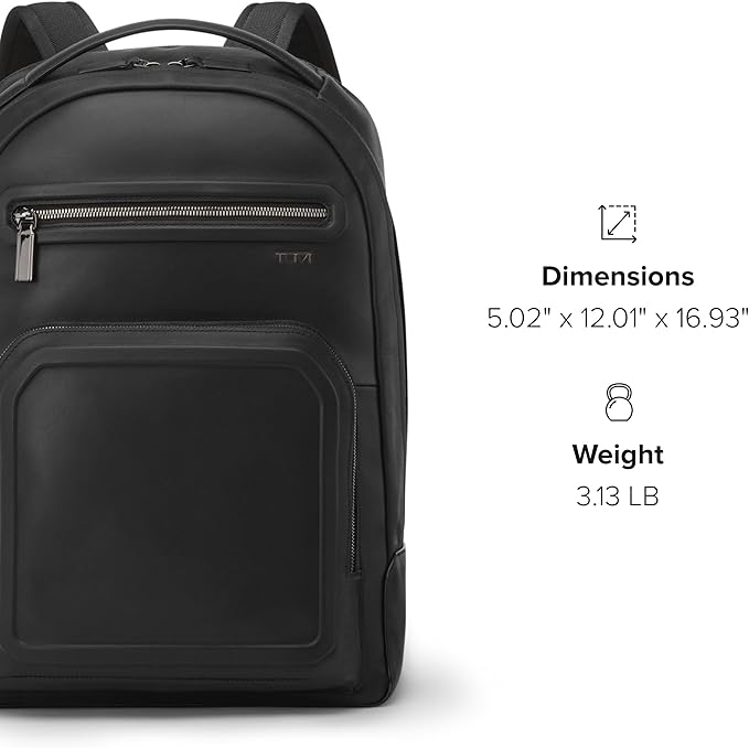 TUMI - Harrison Warren Backpack - 15-Inch Laptop Backpack - Stylish Women's & Men's Backpack for Travel & Business - Black Bombe
