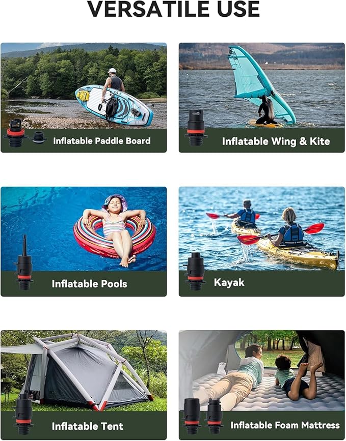 20PSI Electric Paddle Board Pump TPS300 - High Pressure Rechargeable SUP Pump, Dual Stage Inflation & Deflation, Auto-Off Air Pump for Stand Up Paddle Boards, Boats, Kayaks and Tent