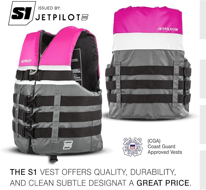 Jetpilot S1 Nylon Coast Guard Approved Life Vest PFD