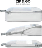 8 Set/6 Set/4 Set Compression Packing Cubes for Travel, Lightweight Vacation Travel Essentials, Travel Accessories for Suitcase Organizer Bags Set, Durable Luggage Organizer