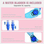 Zavothy 18L Multipurpose Hiking Backpack with 3L Water Bladder – Durable Hydration Backpack with Insulated Bladder Compartment, Hidden Helmet Holder & Rain Cover – for Hiking, Commuting, and Camping