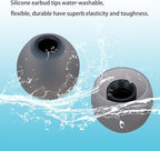 Earbud Replacement Tips Silicone Earbud Tips Ear Tips Fit Most in-Ear Earbuds(Inner Hole 3.8mm -5.1mm) Headphone Earbud Rubber Tips Eartips 9 Pairs S M L